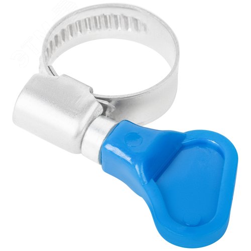 Хомут обжимной накатной 12-20мм нержавеющая сталь ширина 9мм с ключом - фото 1