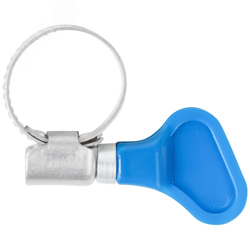 Хомут обжимной накатной 12-20мм нержавеющая сталь ширина 9мм с ключом - фото 2