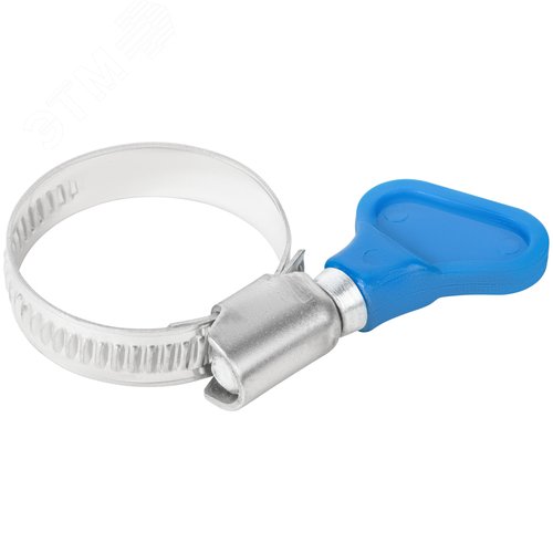 Хомут обжимной накатной 20-32мм нержавеющая сталь ширина 9мм с ключом - фото 4