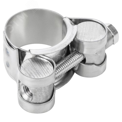 Хомут обжимной силовой шарнирный 20-22мм нержавеющая сталь - фото 4