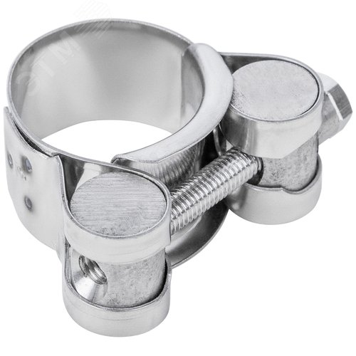 Хомут обжимной силовой шарнирный 23-25мм нержавеющая сталь - фото 4