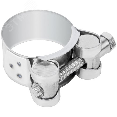 Хомут обжимной силовой шарнирный 32-35мм нержавеющая сталь - фото 4