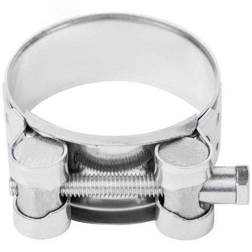 Хомут обжимной силовой шарнирный 48-51мм нержавеющая сталь - фото 3