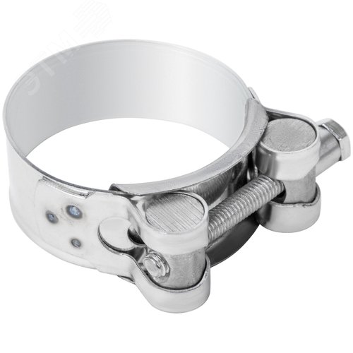 Хомут обжимной силовой шарнирный 48-51мм нержавеющая сталь - фото 4