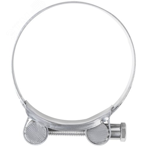 Хомут обжимной силовой шарнирный 64-67мм нержавеющая сталь - фото 2