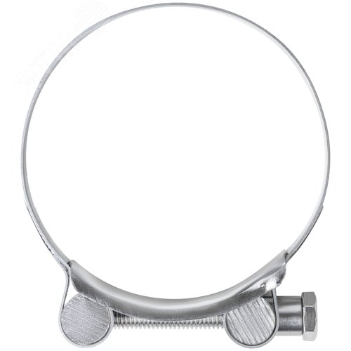 Хомут обжимной силовой шарнирный 80-85мм нержавеющая сталь - фото 2