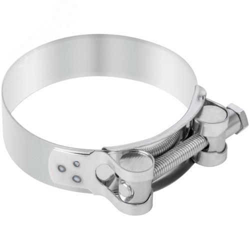 Хомут обжимной силовой шарнирный 80-85мм нержавеющая сталь - фото 4