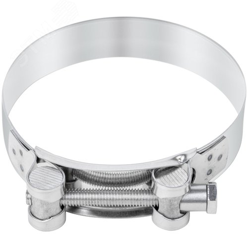 Хомут обжимной силовой шарнирный 98-103мм нержавеющая сталь - фото 3