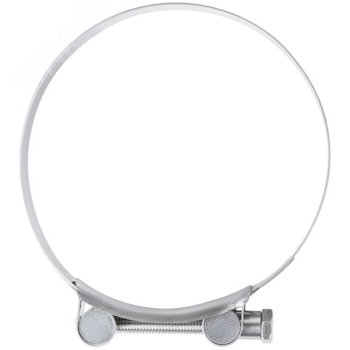 Хомут обжимной силовой шарнирный 113-121мм нержавеющая сталь - фото 2