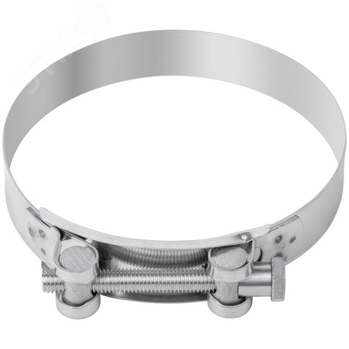 Хомут обжимной силовой шарнирный 131-139мм нержавеющая сталь - фото 3