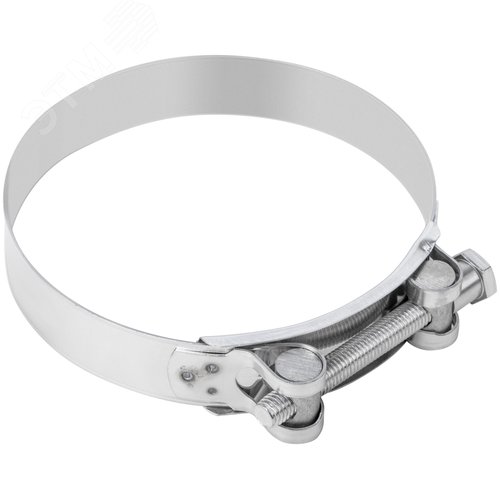 Хомут обжимной силовой шарнирный 131-139мм нержавеющая сталь - фото 4