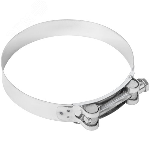 Хомут обжимной силовой шарнирный 149-161мм нержавеющая сталь - фото 4