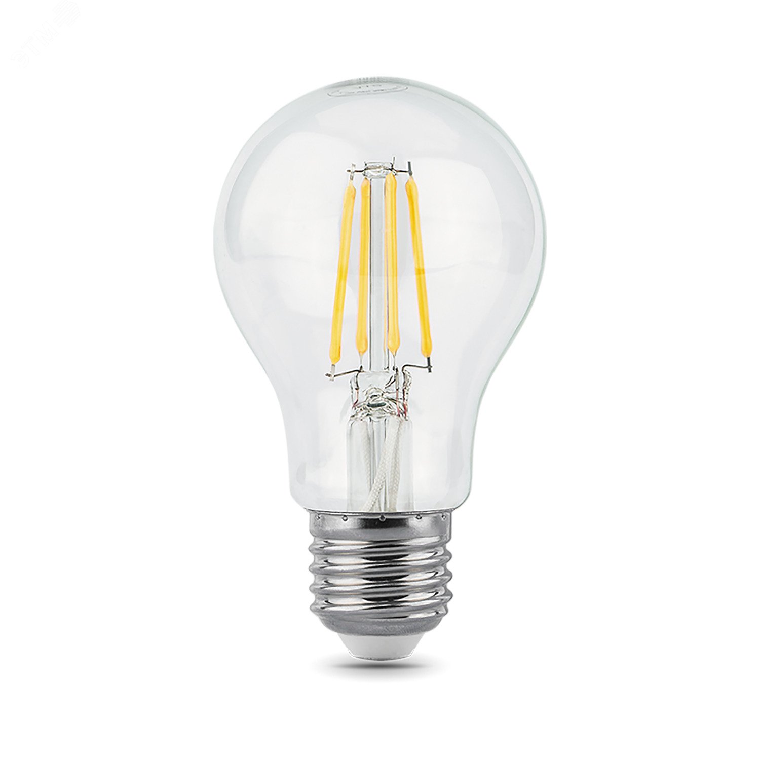 Лампа светодиодная филаментная LED 10 Вт 930 лм 2700К AC185-265В E27 А60 (груша) теплая шаговое диммирование выключателем Black Filament 102802110-S GAUSS - превью 4