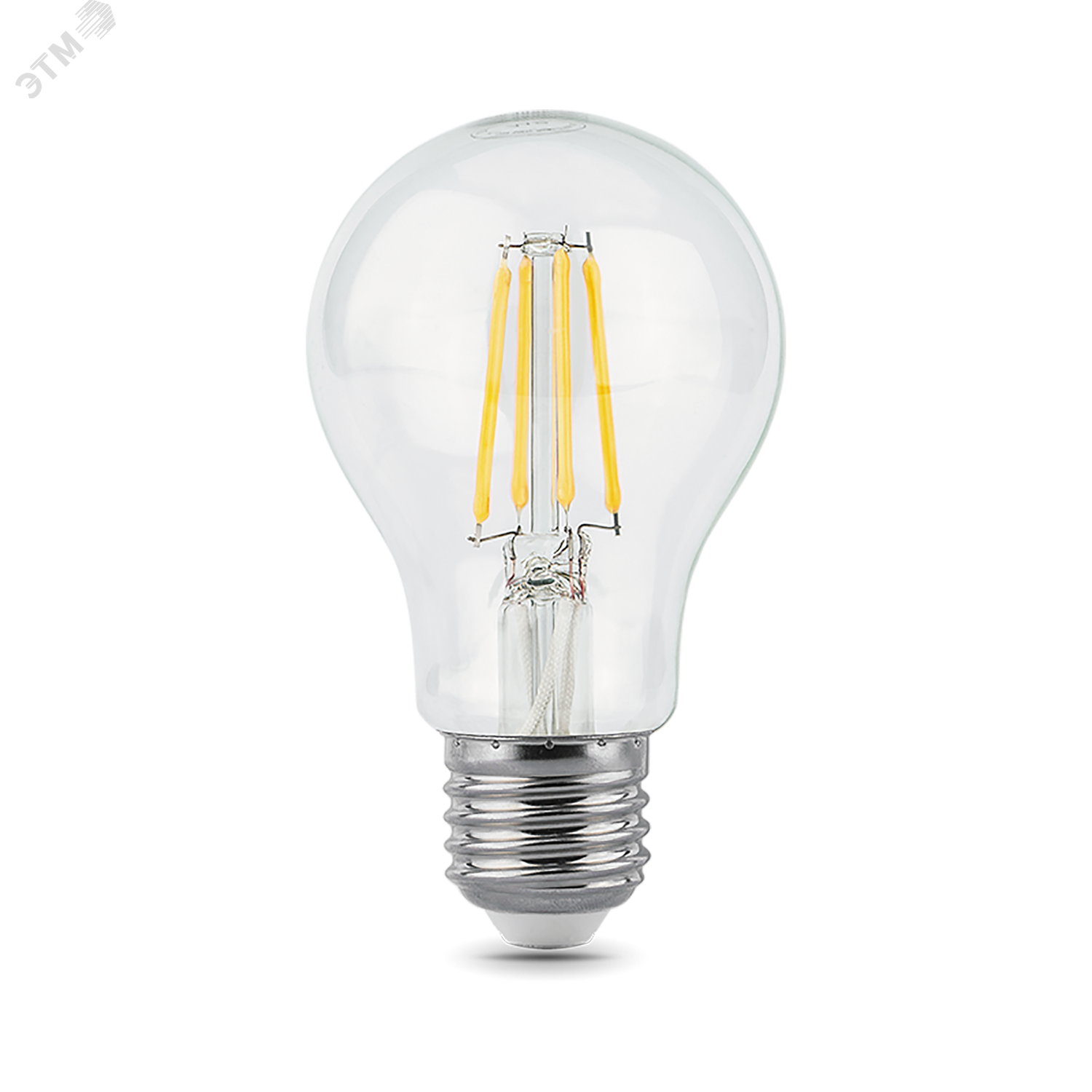 Лампа светодиодная филаментная LED 10 Вт 930 лм 2700К AC185-265В E27 А60 (груша) теплая шаговое диммирование выключателем Black Filament 102802110-S GAUSS - превью 2