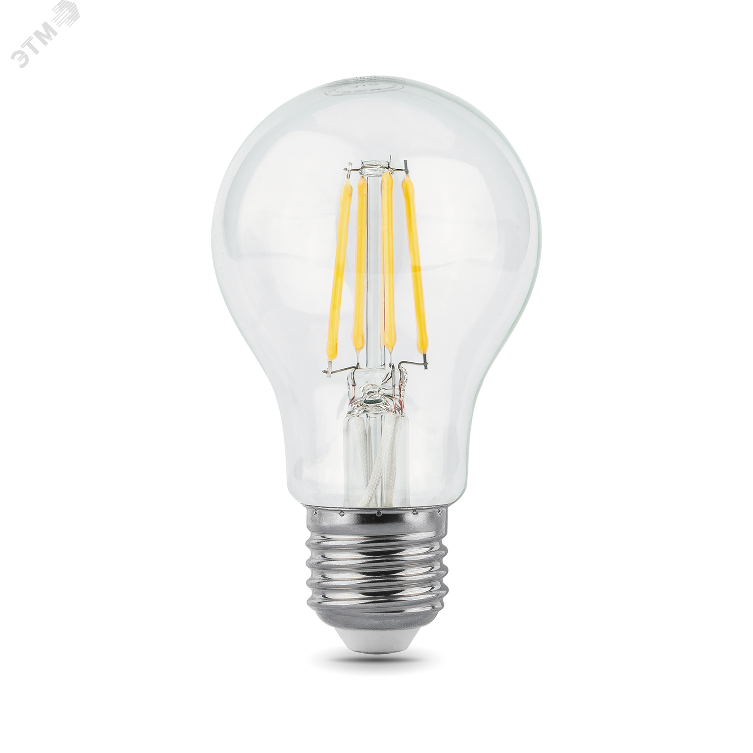 Лампа светодиодная филаментная LED 10 Вт 930 лм 2700К AC185-265В E27 А60 (груша) теплая  Black Filament Gauss 102802110 GAUSS - превью 2