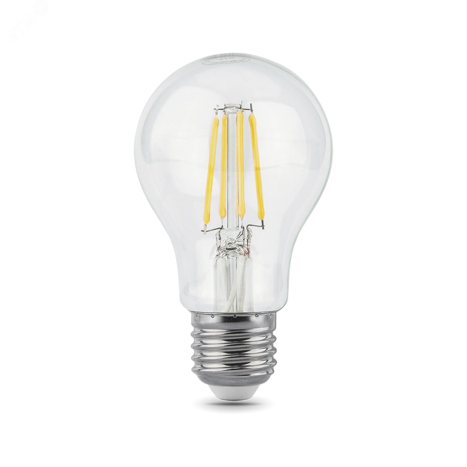 Лампа светодиодная филаментная LED 6 Вт 630 лм 4100К AC185-265В E27 А60 (груша) нейтральный Black Filament 102802206 GAUSS - превью 4