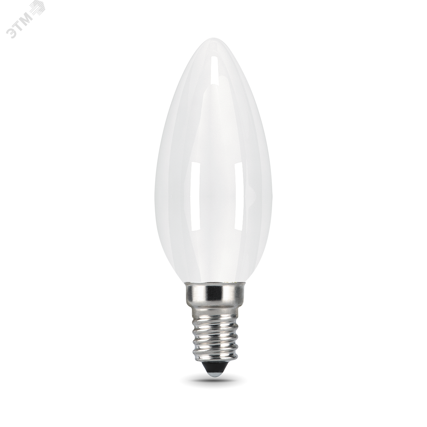 Лампа светодиодная филаментная LED 9 Вт 590 лм 3000К AC185-265В E14 свеча теплая матовая колба диммируемая Black Filament 103201109-D GAUSS - превью 2