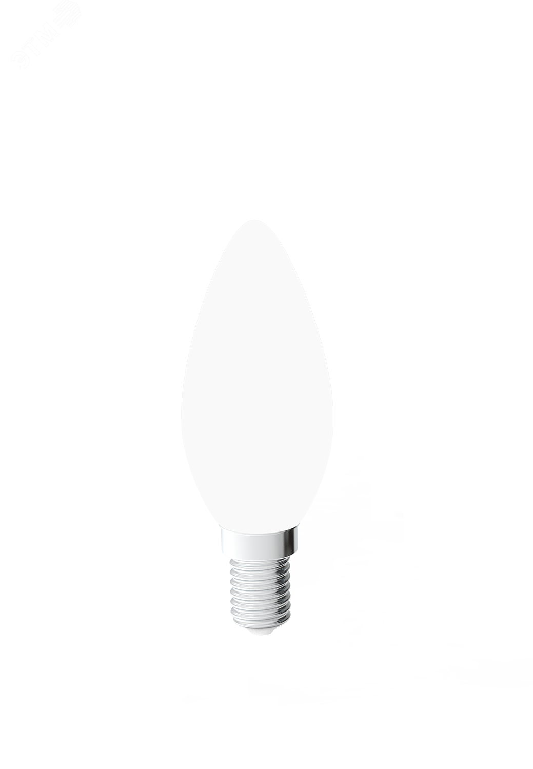 Лампа светодиодная филаментная LED 9 Вт 610 лм 4100К AC185-265В E14 свеча нейтральный матовая колба диммируемая Black Filament 103201209-D GAUSS - превью 2