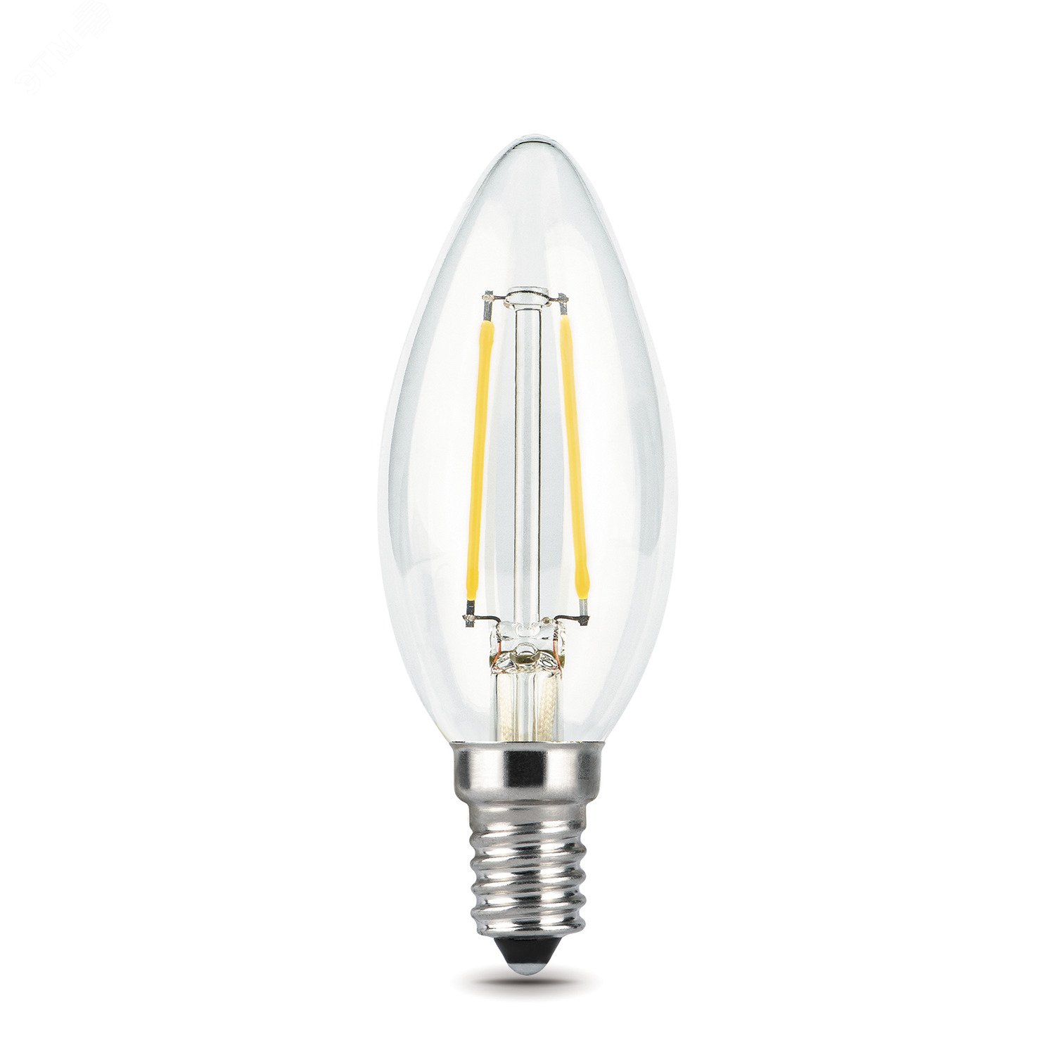 Лампа светодиодная филаментная LED 5 Вт 420 лм 2700К AC185-265В E14 свеча теплая Black Filament 103801105 GAUSS - превью 4