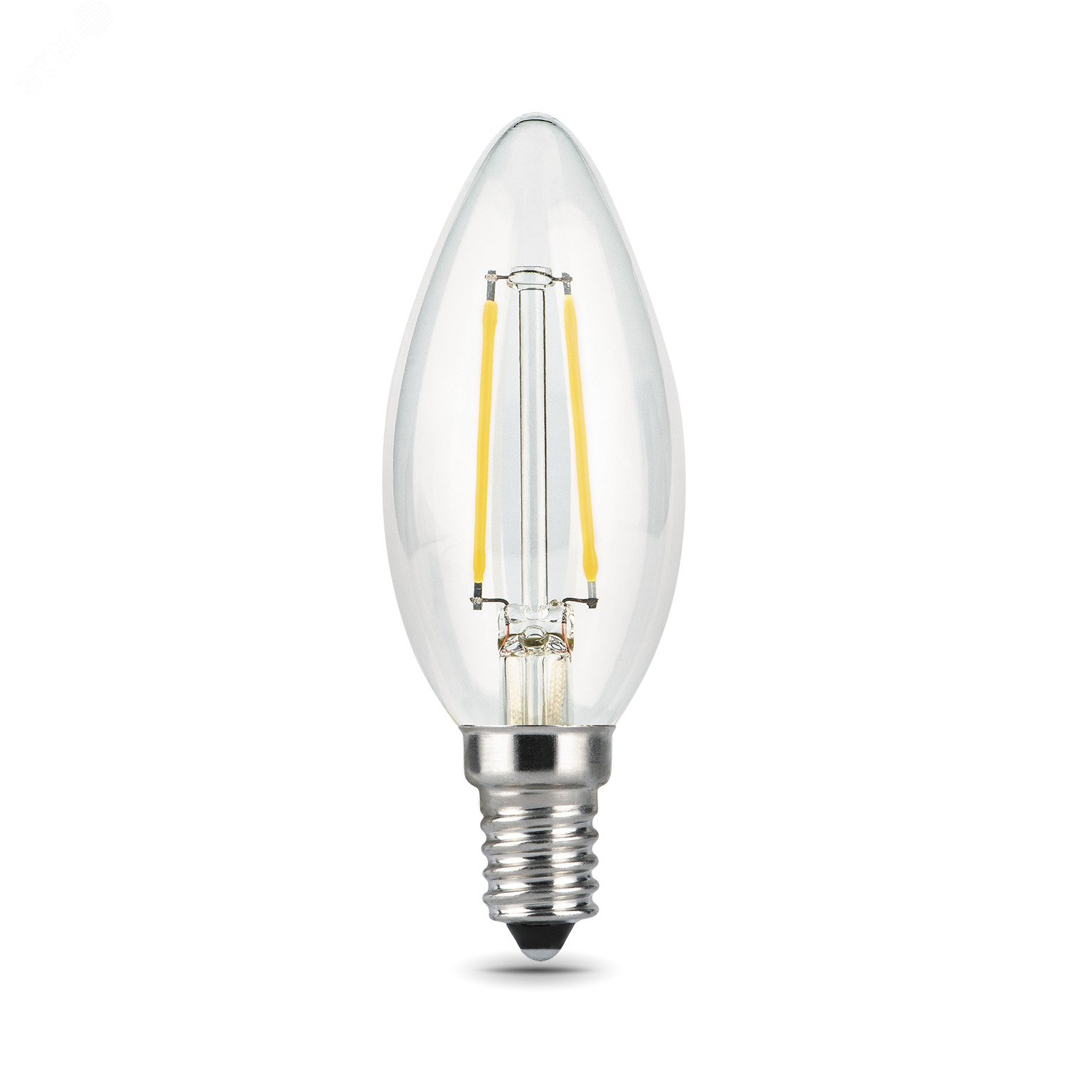 Лампа светодиодная филаментная LED 11 Вт 810 лм 2700К AC185-265В E14 свеча теплая  Black Filament Gauss 103801111 GAUSS - превью 7