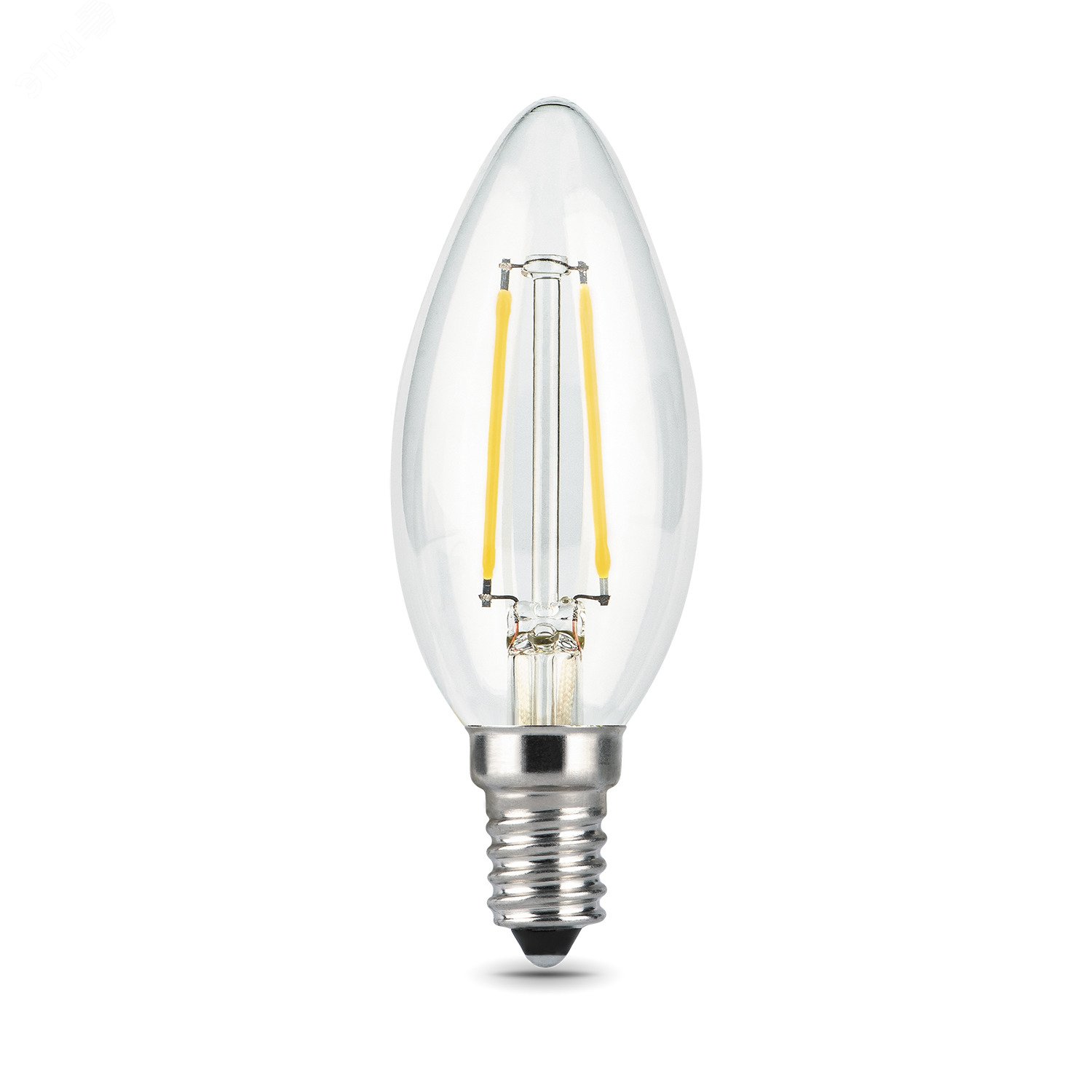 Лампа светодиодная филаментная LED 5 Вт 450 лм 4100К AC185-265В E14 свеча нейтральный диммируемая Black Filament 103801205-D GAUSS - превью 6