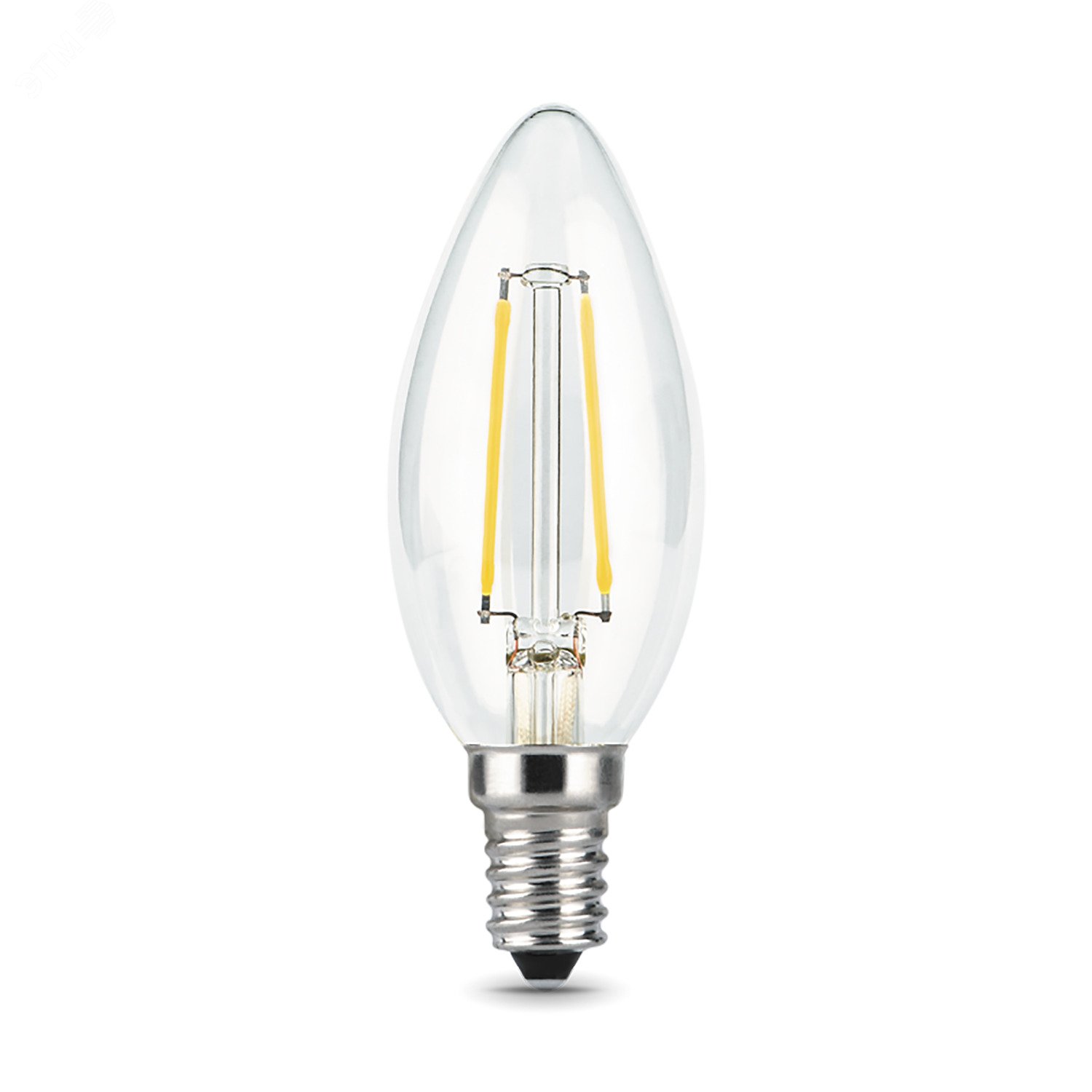 Лампа светодиодная филаментная LED 9 Вт 710 лм 4100К AC185-265В E14 свеча нейтральный Black Filament 103801209 GAUSS - превью 4