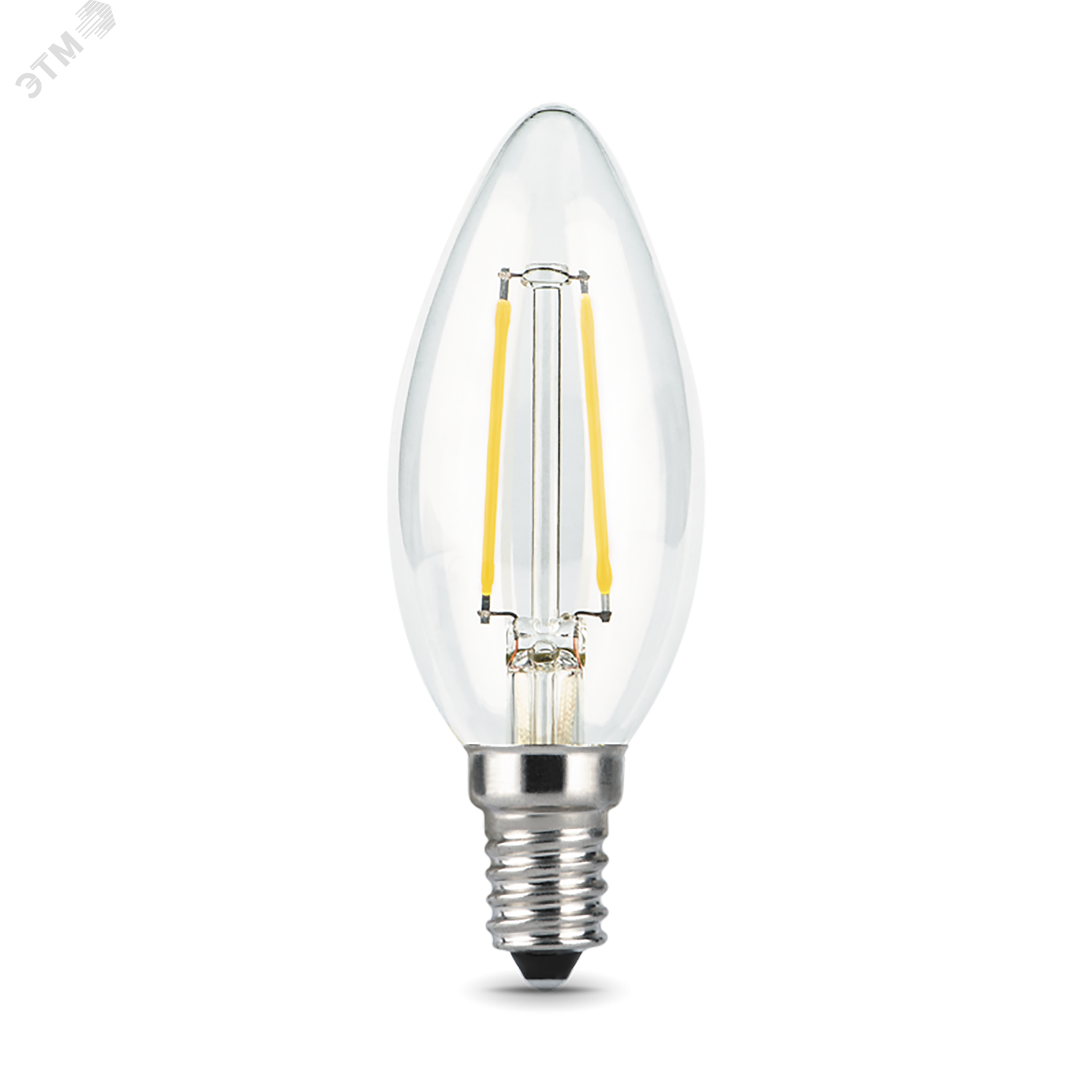 Лампа светодиодная филаментная LED 9 Вт 710 лм 4100К AC185-265В E14 свеча нейтральный Black Filament 103801209 GAUSS - превью 2