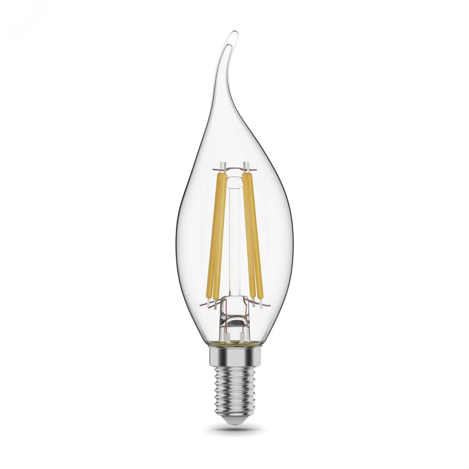 Лампа светодиодная филаментная LED 11 Вт 830 лм 4100К AC185-265В E14 свеча нейтральный  Black Filament Gauss 104801211 GAUSS - превью 6