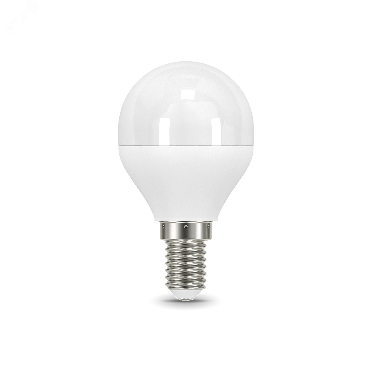 Лампа светодиодная LED 7 Вт 560 лм 3000К AC150-265В E14 шар P45 теплая диммируемая Black 105101107-D GAUSS - превью 3