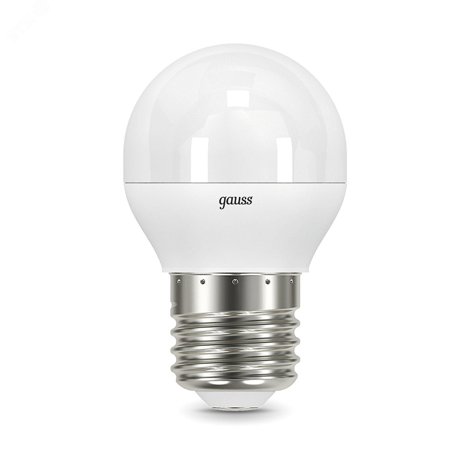 Лампа светодиодная LED 6.5 Вт 520 лм 3000К AC150-265В E27 шар P45 теплая Black 105102107 GAUSS - превью 2