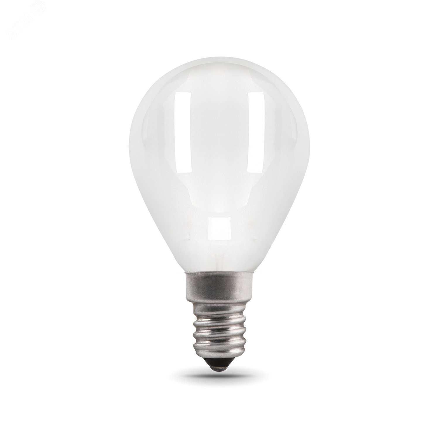 Лампа светодиодная филаментная LED 5 Вт 420 лм 2700К AC150-265В E14 шар P45 теплая матовая колба Black Filament Gauss 105201105 GAUSS - превью 4