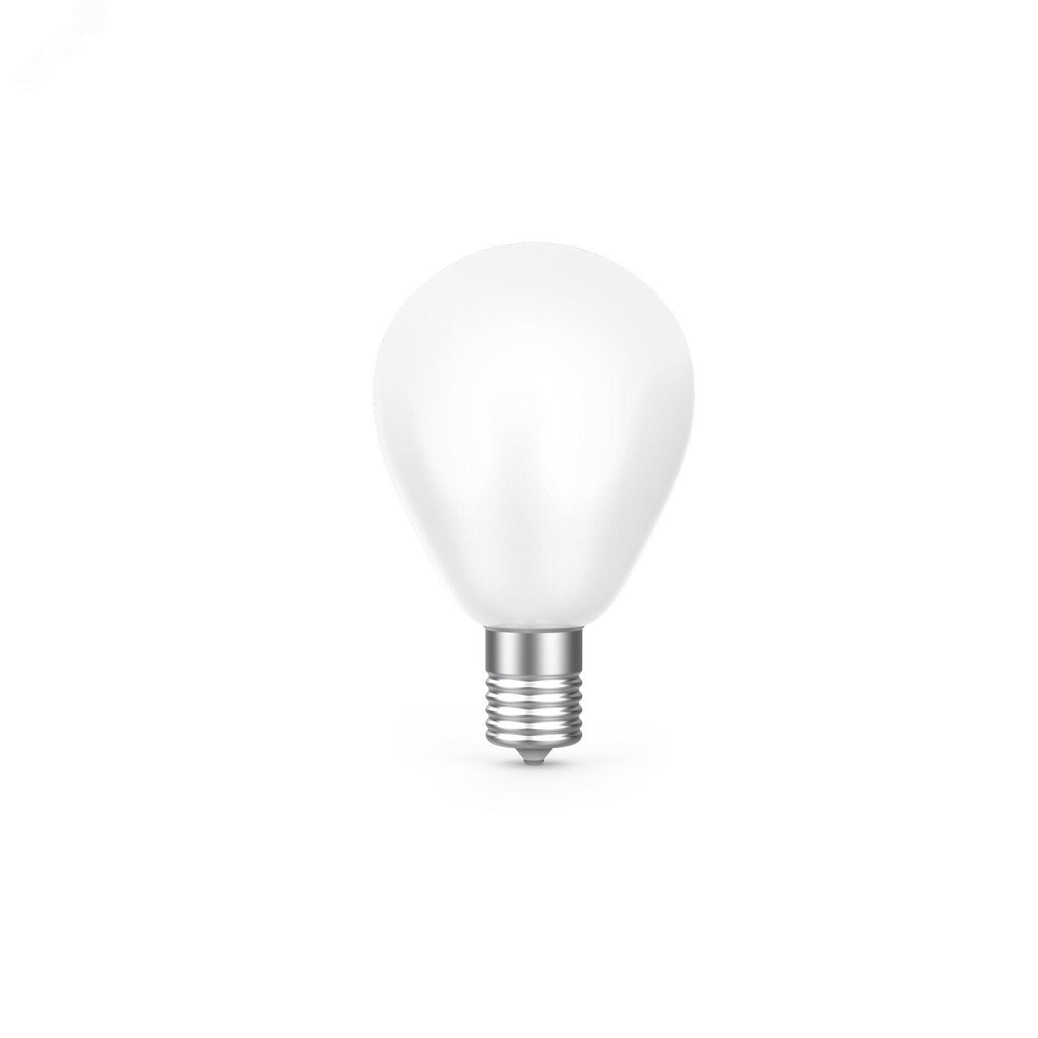 Лампа светодиодная филаментная LED 9 Вт 610 лм 4100К AC185-265В E14 шар P45 нейтральный матовая колба диммируемая Black Filament 105201209-D GAUSS - превью 4