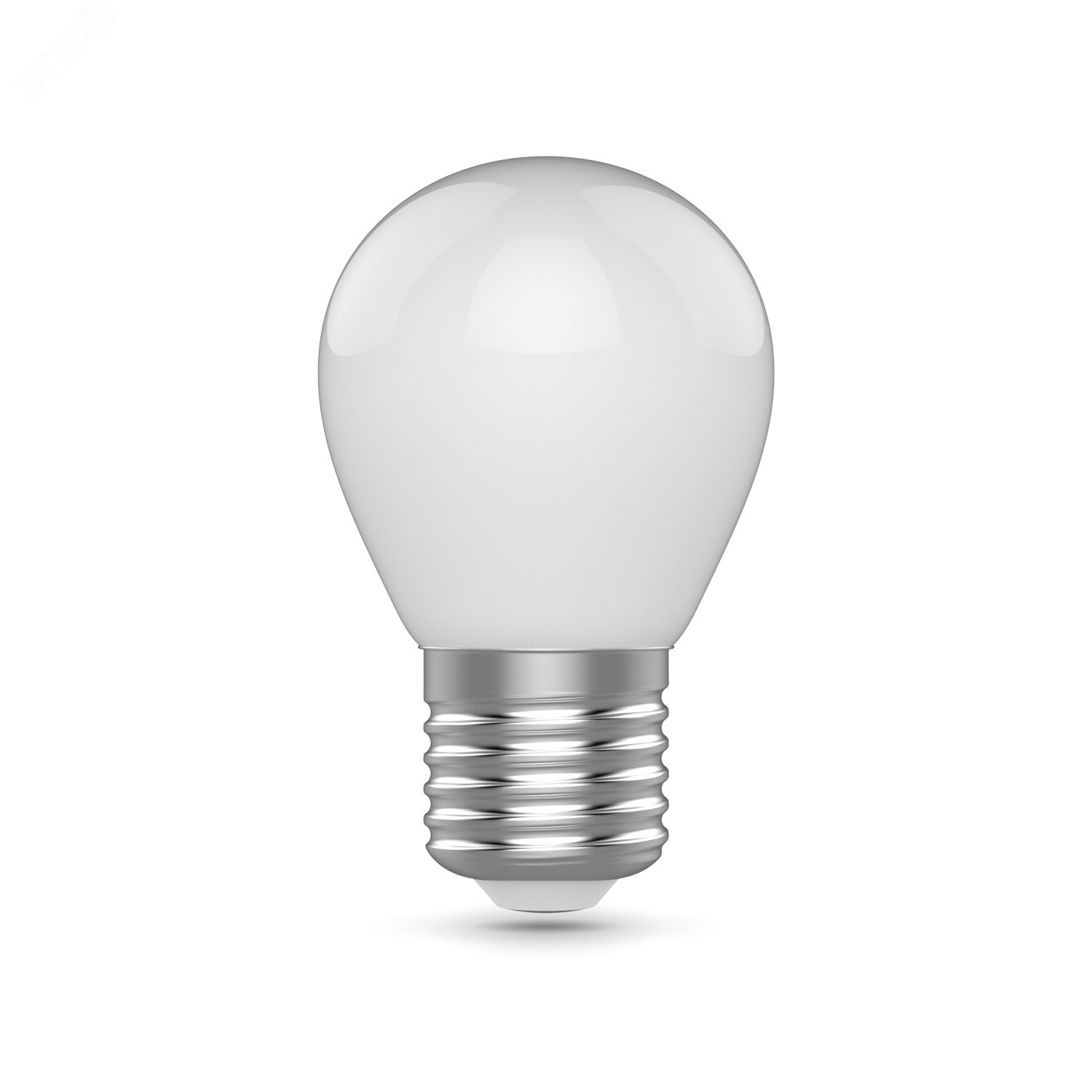 Лампа светодиодная филаментная LED 4.5 Вт 380 лм 2700К AC180-240В E27 шар P45 теплая матовая колба Basic Gauss 1055215 GAUSS - превью 3