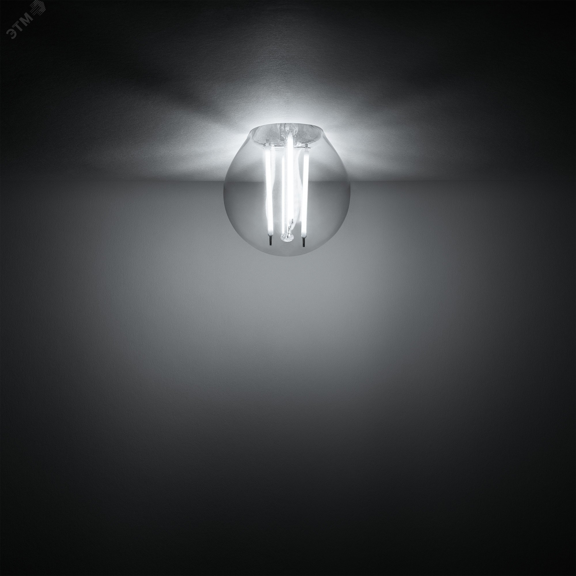 Лампа светодиодная филаментная LED 11 Вт 830 лм 4100К AC150-265В E14 шар P45 нейтральный  Black Filament Gauss 105801211 GAUSS - превью 4