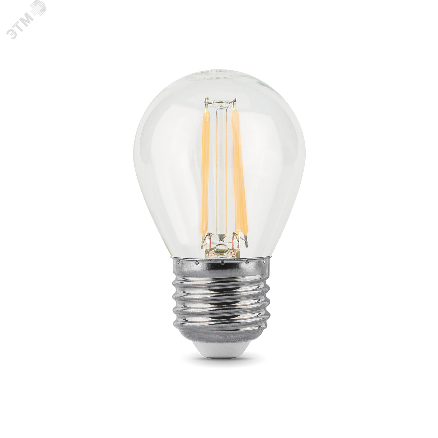 Лампа светодиодная филаментная LED 7 Вт 550 лм 2700К AC150-265В E27 шар P45 теплая  Black Filament Gauss 105802107 GAUSS - превью 2