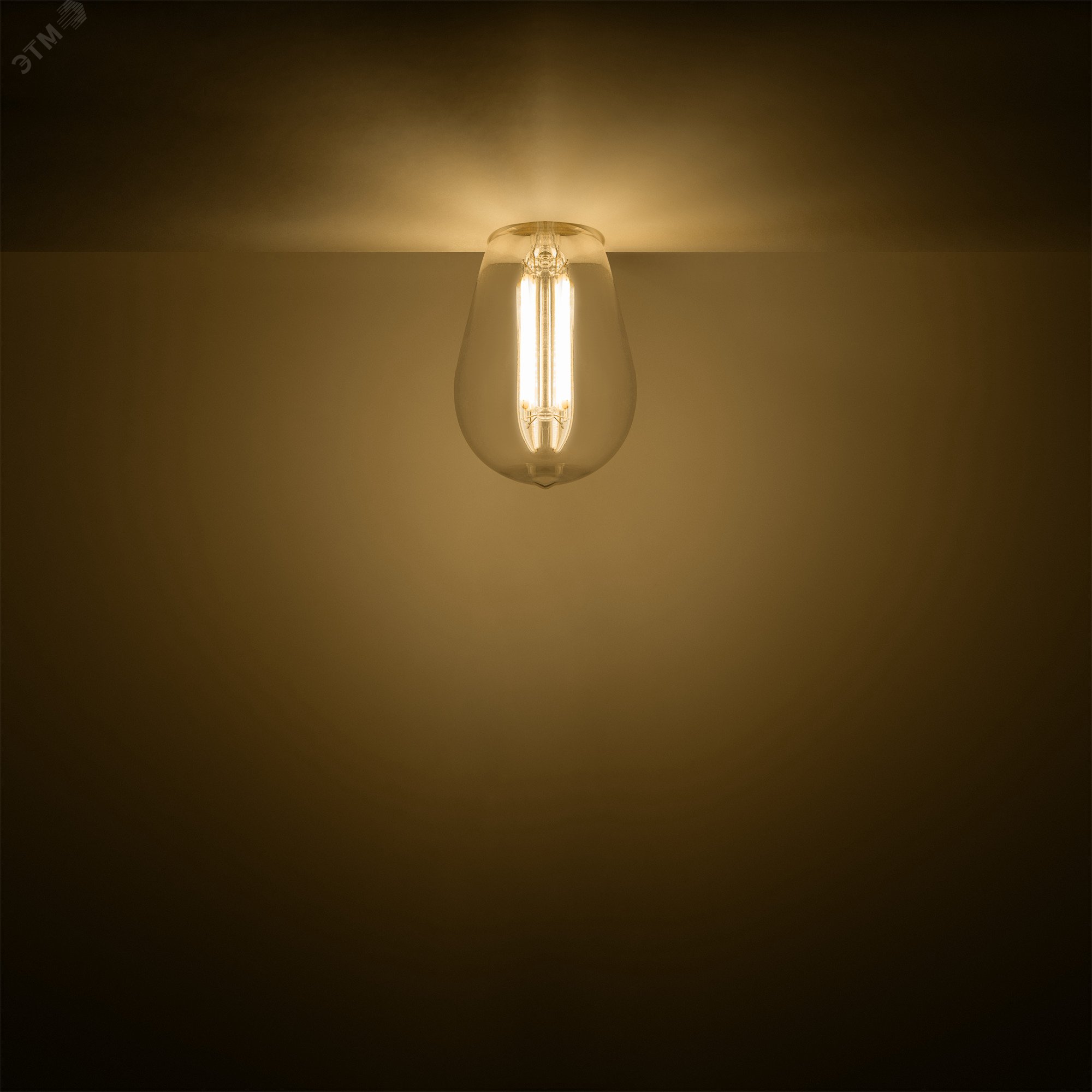 Лампа светодиодная филаментная LED 4.5 Вт 470 лм 2700К AC180-240В E14 ST45 теплая Basic 1141115 GAUSS - превью 3