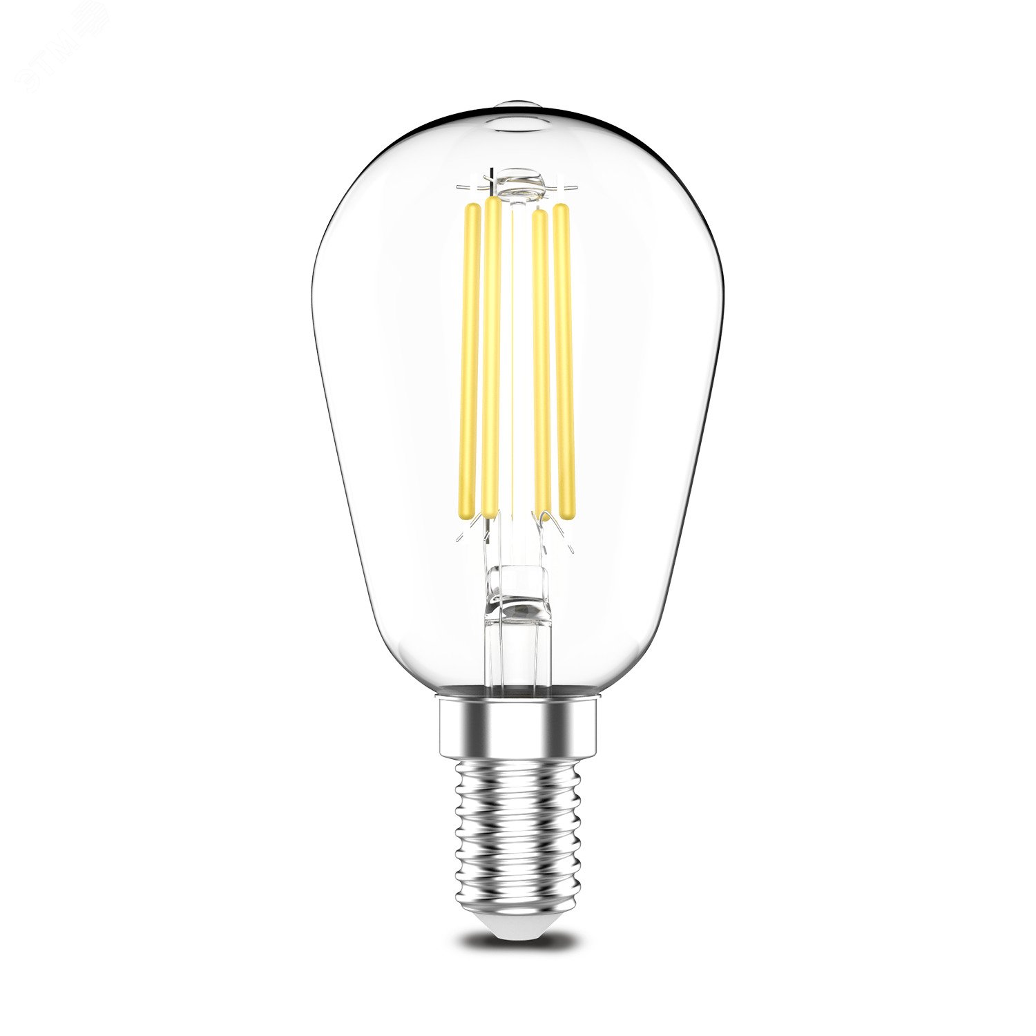 Лампа светодиодная филаментная LED 4.5 Вт 470 лм 2700К AC180-240В E14 ST45 теплая Basic 1141115 GAUSS - превью 5