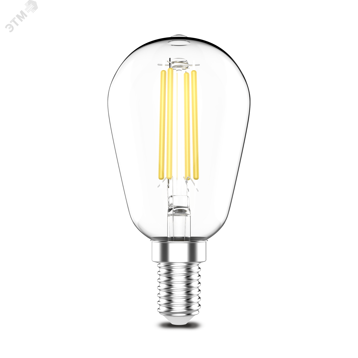 Лампа светодиодная филаментная LED 4.5 Вт 470 лм 2700К AC180-240В E14 ST45 теплая Basic 1141115 GAUSS - превью