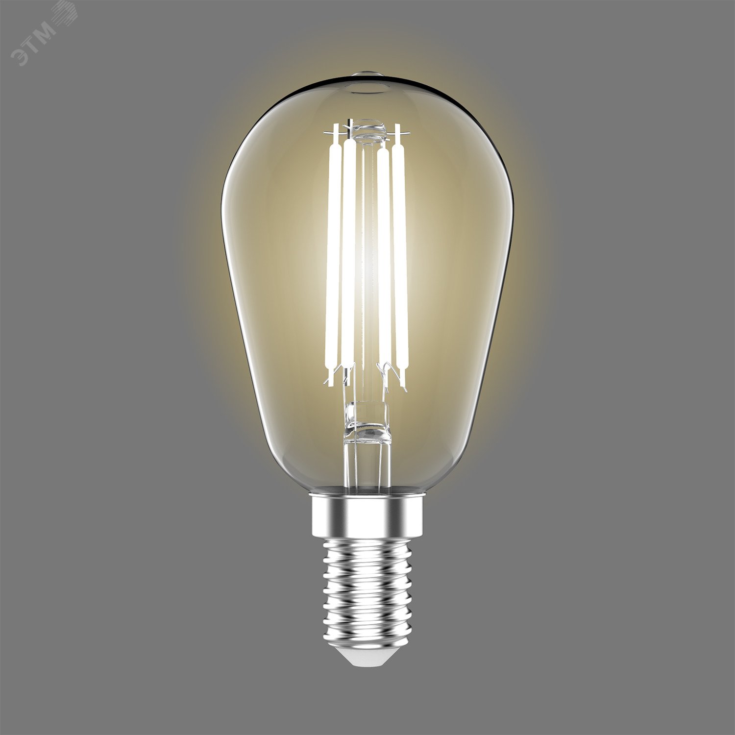 Лампа светодиодная филаментная LED 4.5 Вт 470 лм 2700К AC180-240В E14 ST45 теплая Basic 1141115 GAUSS - превью 6