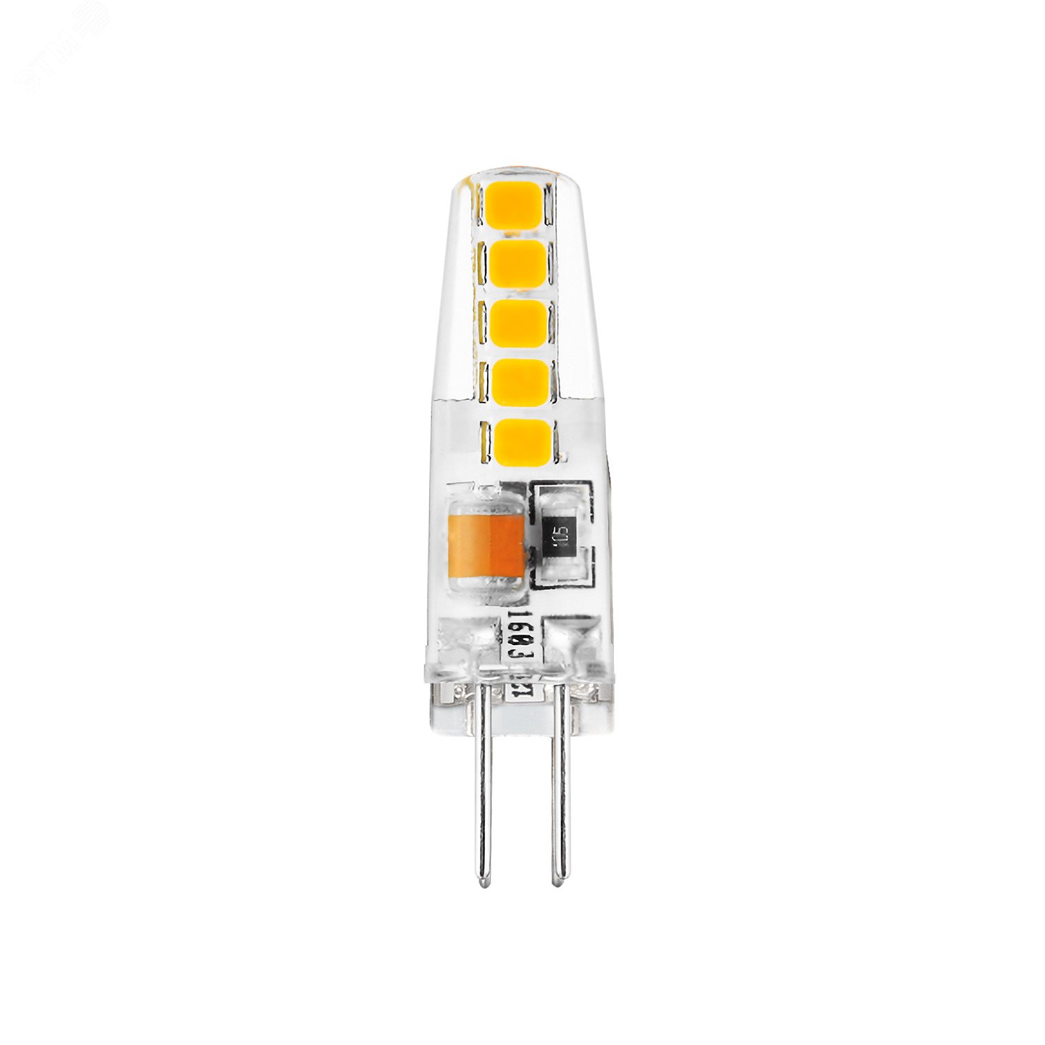 Изображение товара Лампа светодиодная LED 2 Вт 180 лм 3000К G4 силиконовая Basic теплый свет