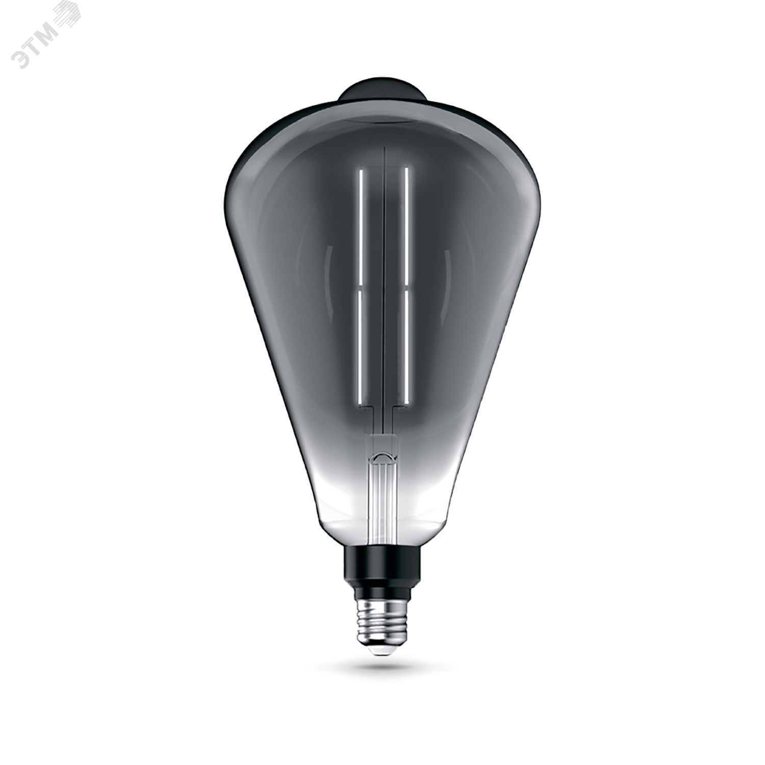 Лампа светодиодная филаментная LED 6 Вт 330 лм 4000К AC185-265В E27 ST164 нейтральный серая колба Black Filament 157802205 GAUSS - превью 2