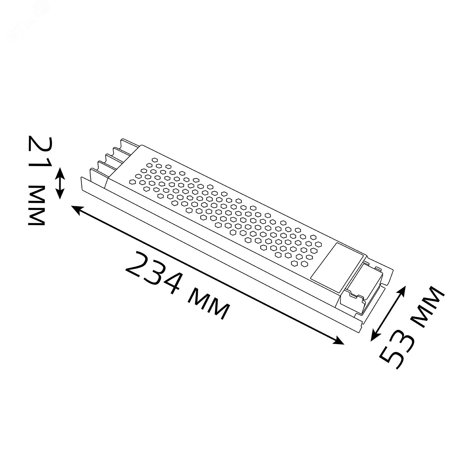 Блок питания (драйвер) для светодиодной ленты 150 Вт 12 В IP20 Black 202001150 GAUSS - превью 6