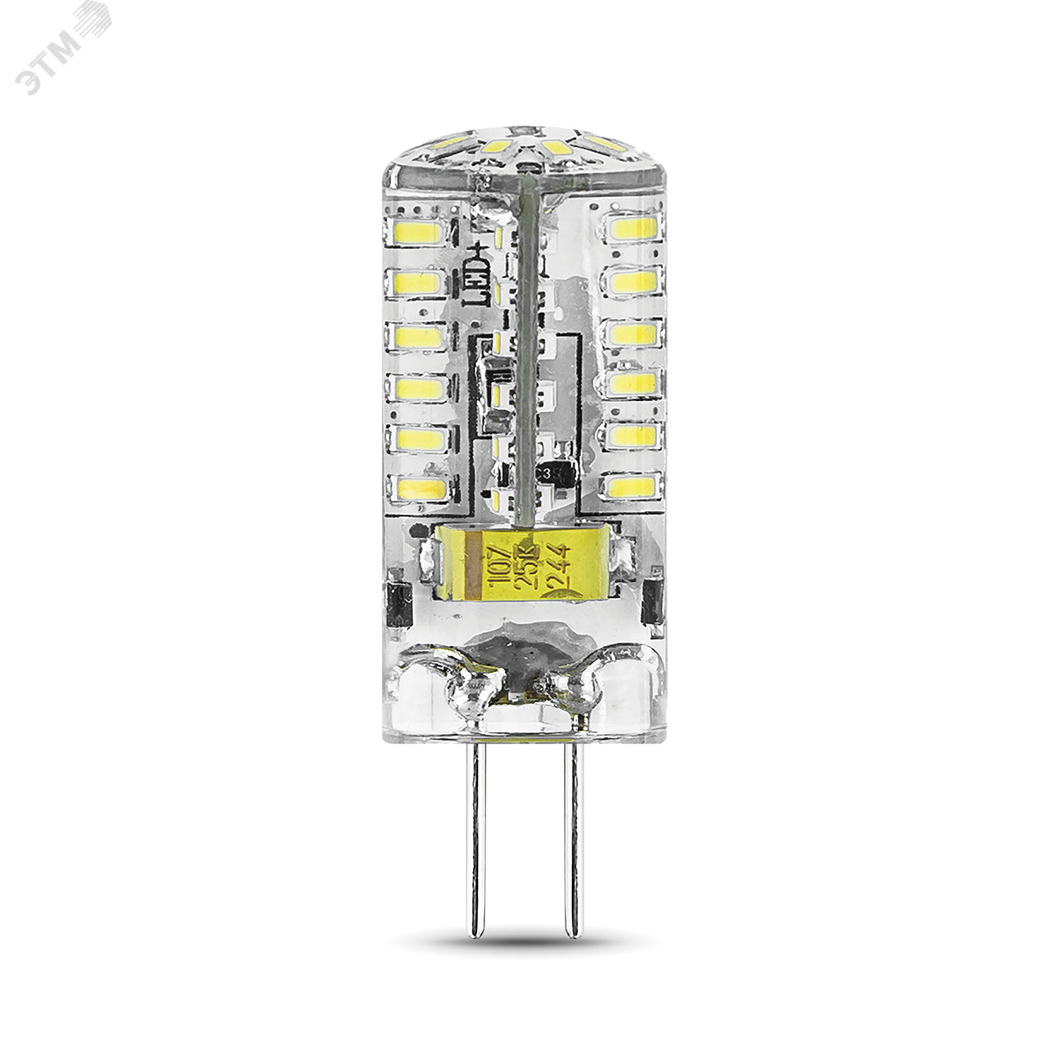Лампа светодиодная LED 3 Вт 230 Лм 2700К теплая G4 капсула 12 В силикон Black 207707103 GAUSS - превью 4