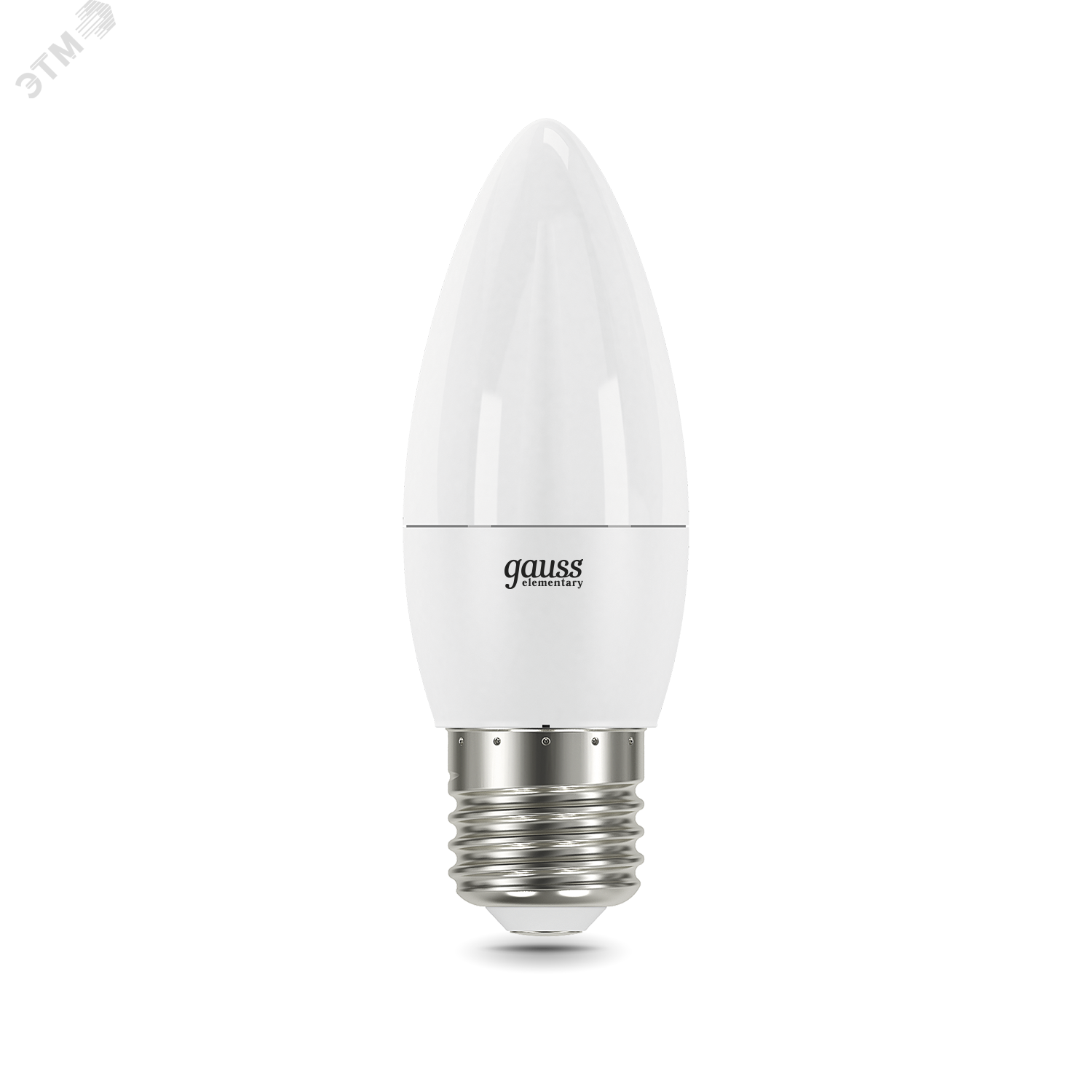 Лампа светодиодная LED 12 Вт 950 лм 4100К AC180-240В E27 свеча нейтральный Elementary 30222 GAUSS - превью 2