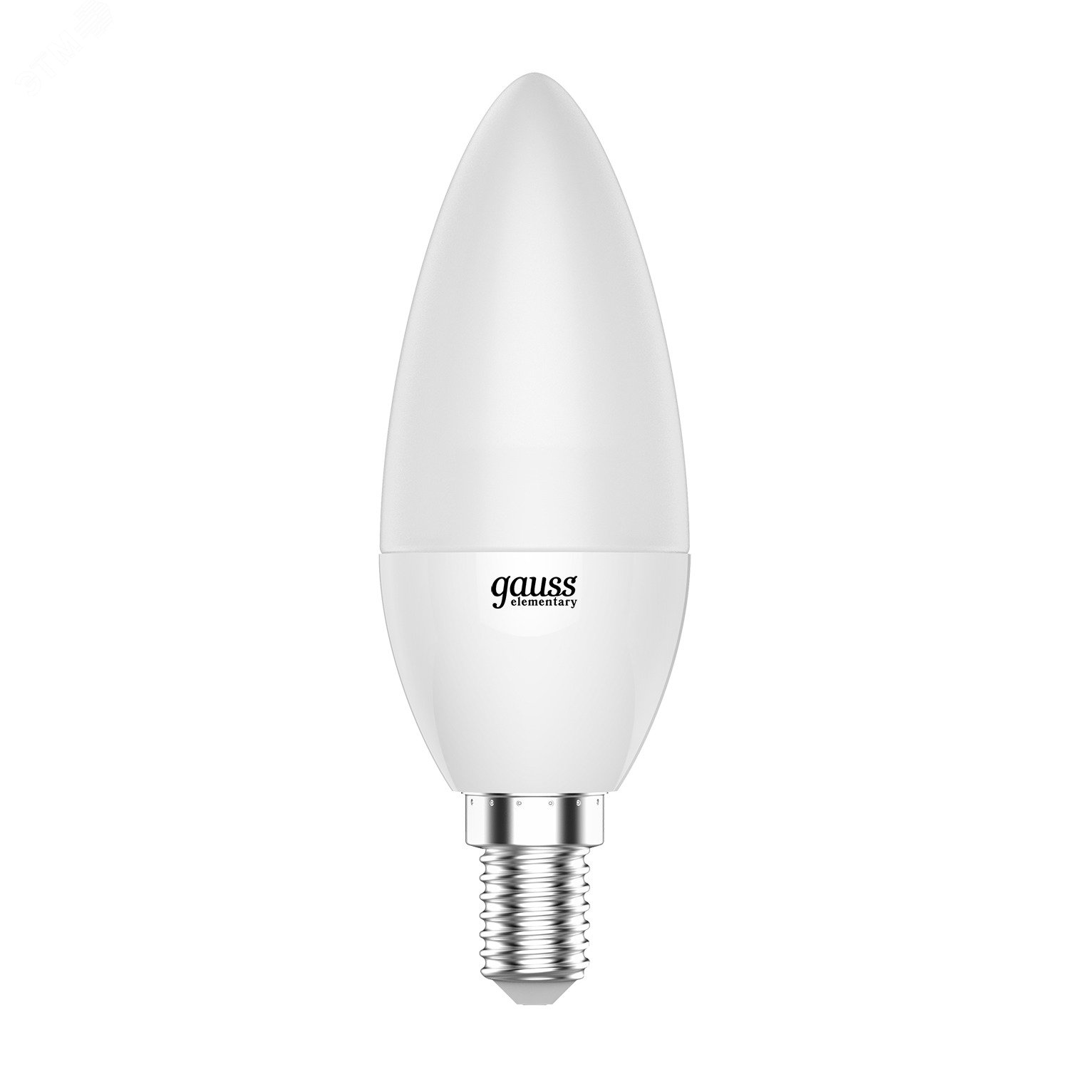 Лампа светодиодная LED 6 Вт 420 лм 3000К AC180-240В E14 свеча теплая  Elementary Gauss 33116 GAUSS - превью 4
