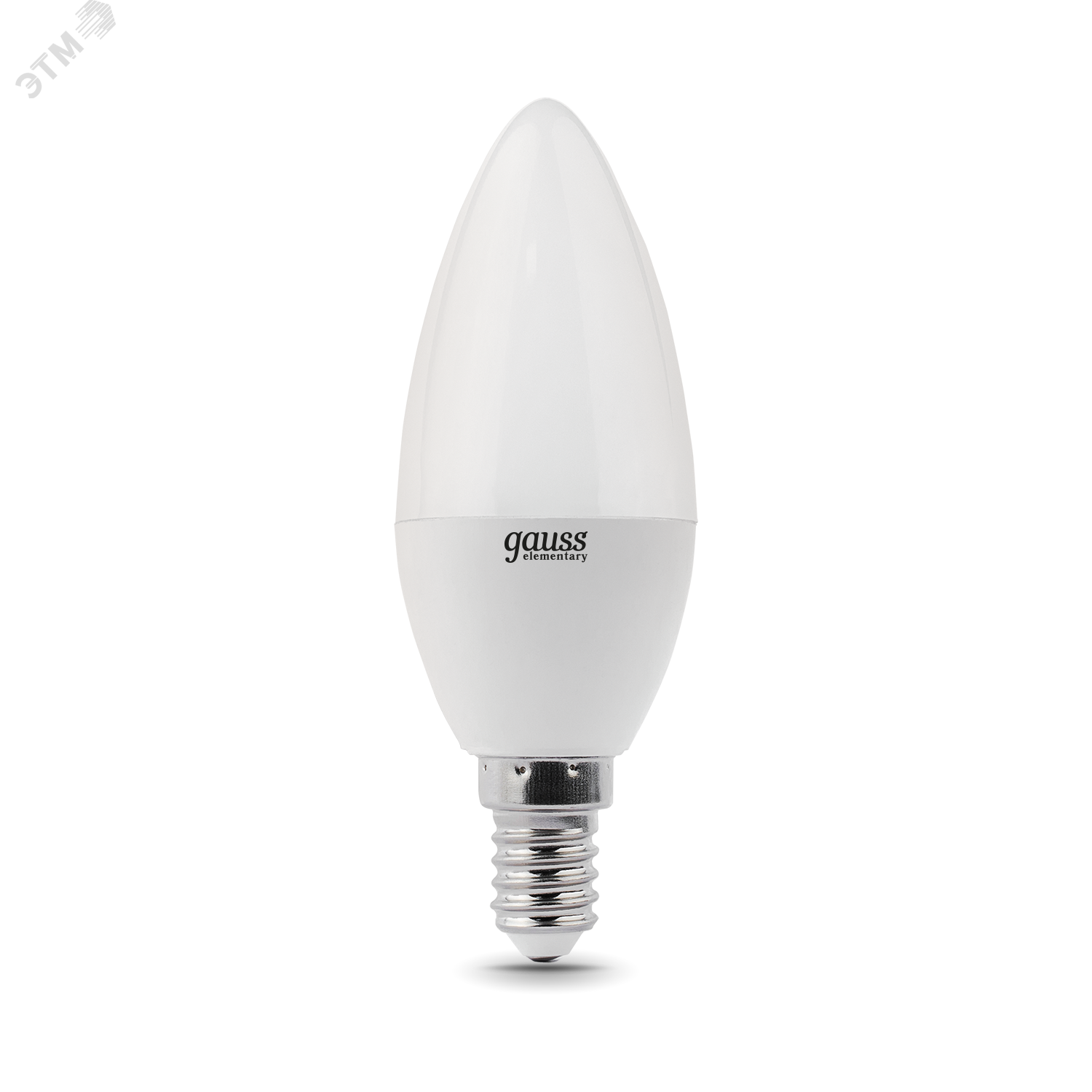 Лампа светодиодная LED 8 Вт 520 лм 3000К AC180-240В E14 свеча теплая  Elementary Gauss 33118 GAUSS - превью 2