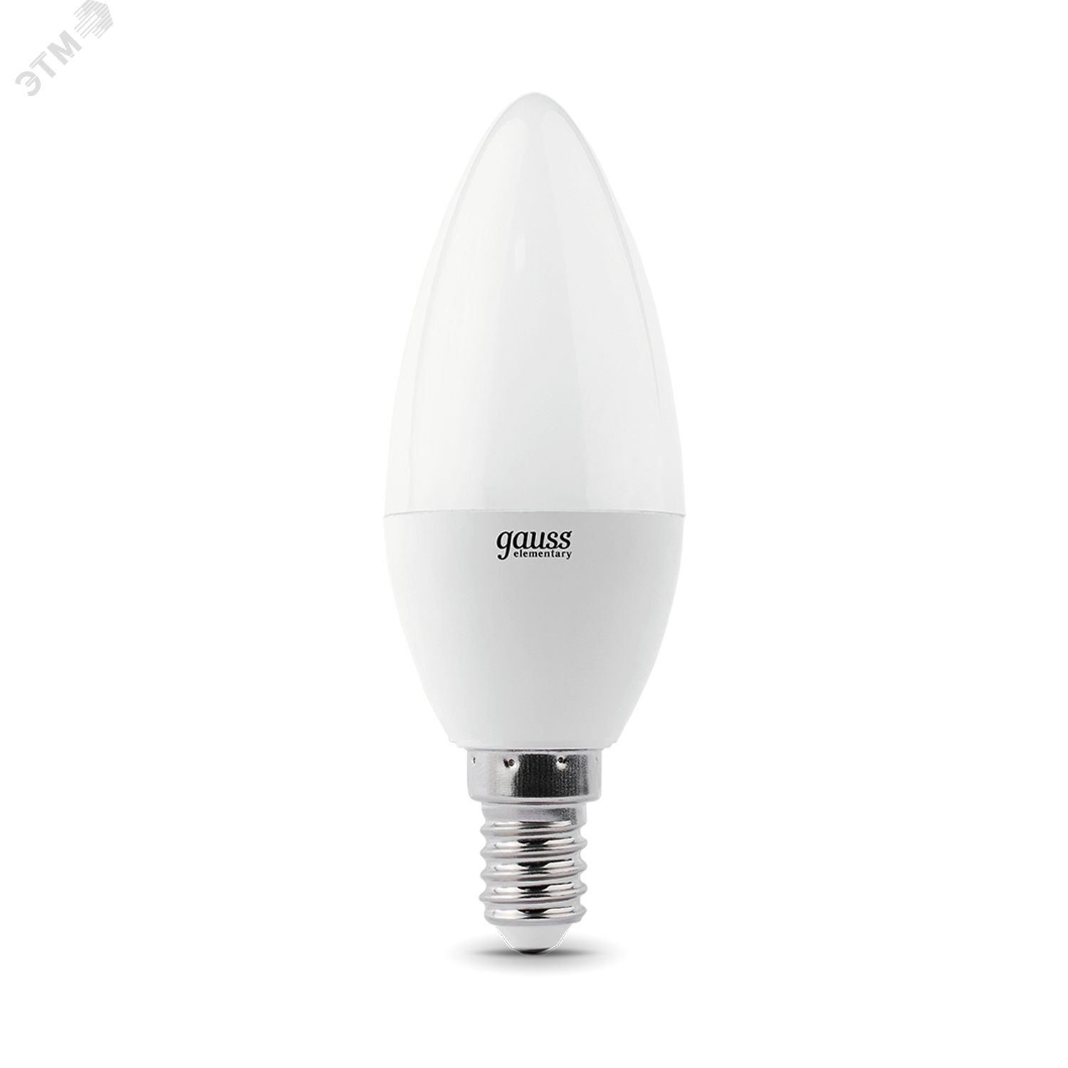 Лампа светодиодная LED 7 Вт 470 лм 4100К AC180-240В E14 свеча нейтральный (промоупаковка 3 лампы) Elementary 33127T GAUSS - превью