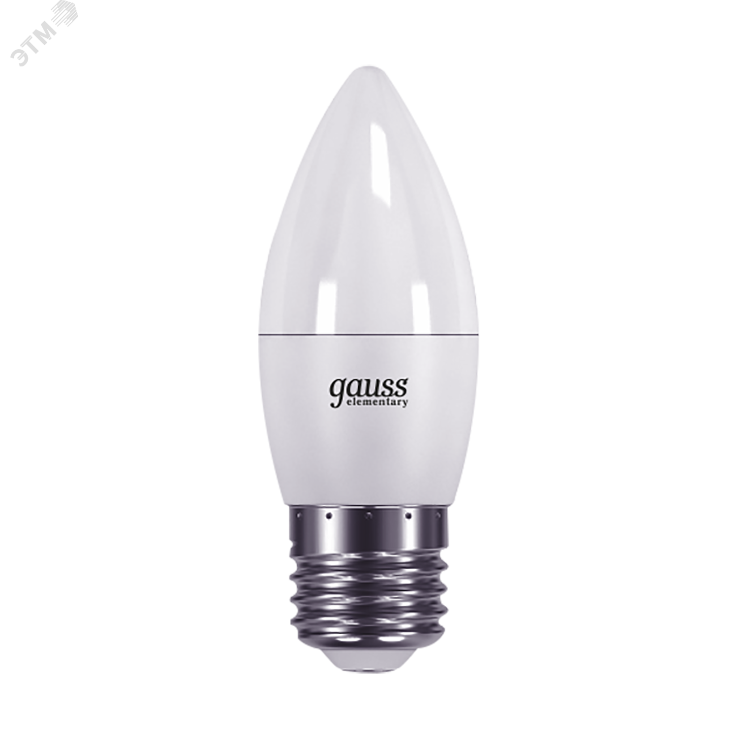 Лампа светодиодная LED 6 Вт 420 лм 3000К AC180-240В E27 свеча теплая  Elementary Gauss 33216 GAUSS - превью 2