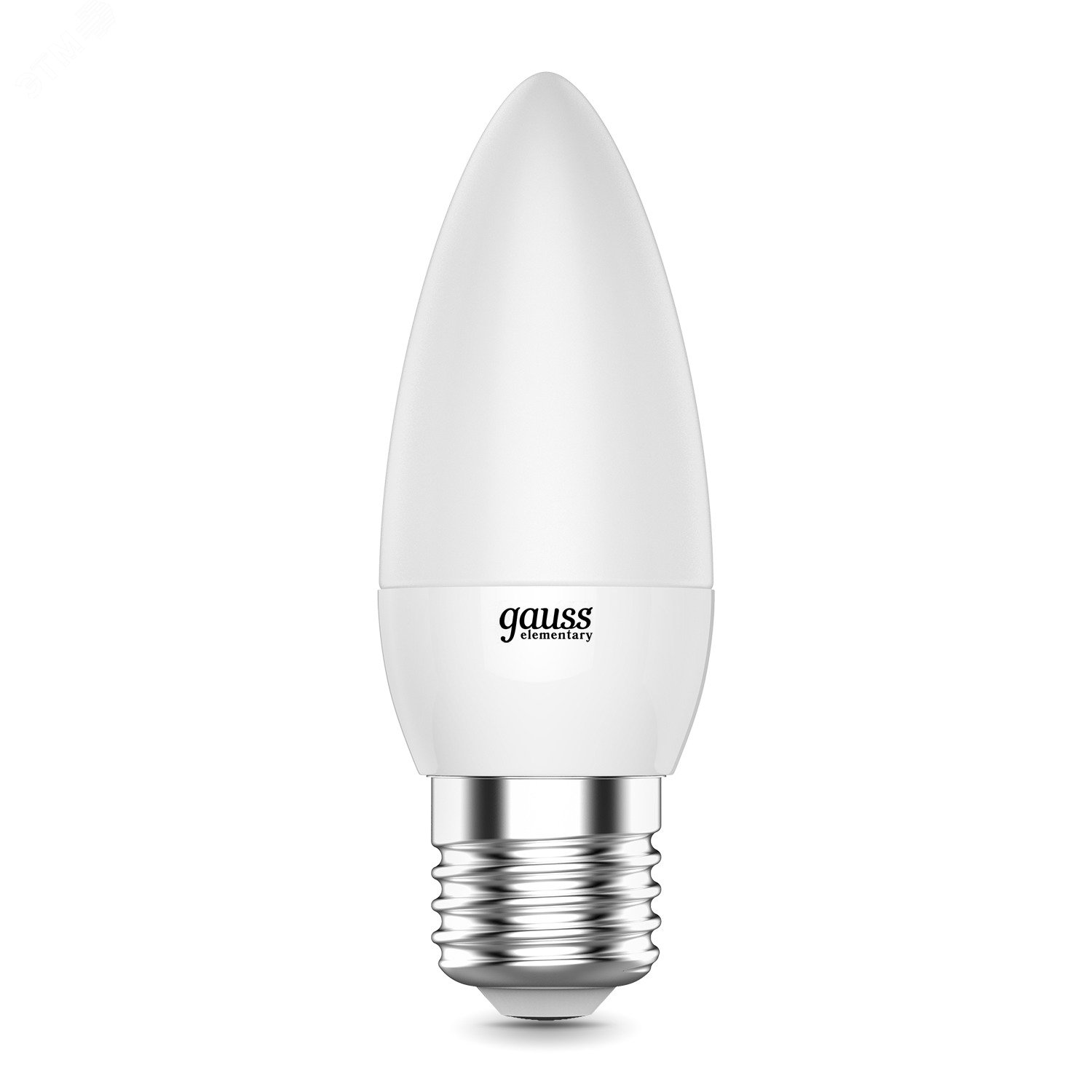 Лампа светодиодная LED 8 Вт 520 лм 3000К AC180-240В E27 свеча теплая  Elementary Gauss 33218 GAUSS - превью 4