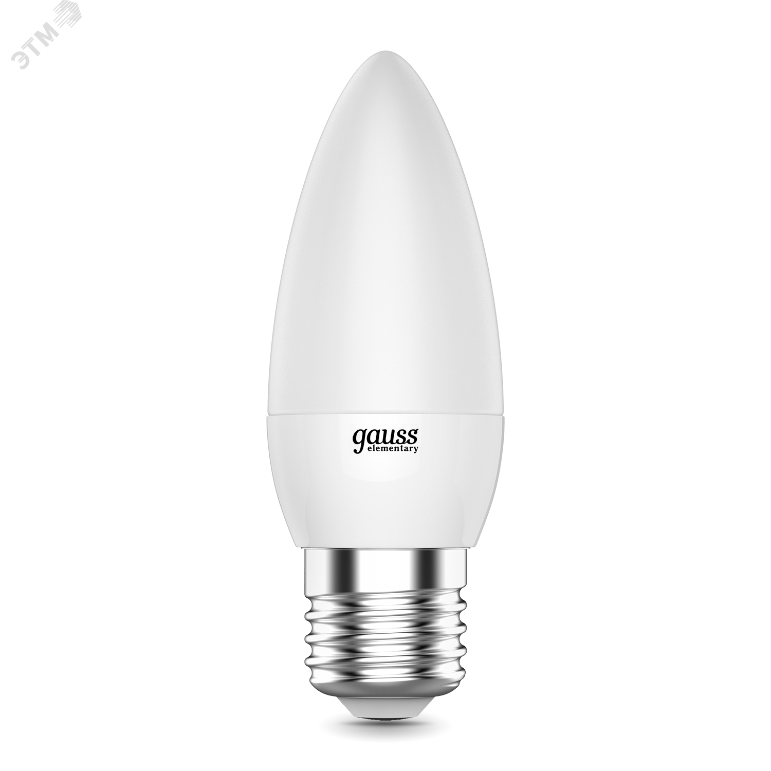 Лампа светодиодная LED 8 Вт 540 лм 4100К AC180-240В E27 свеча нейтральный Elementary 33228 GAUSS - превью 2